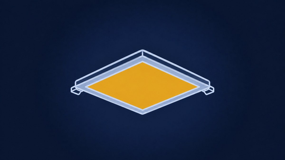Luminária quadrada de embutir ou sobrepor (até 3,5 m) — Pro Service