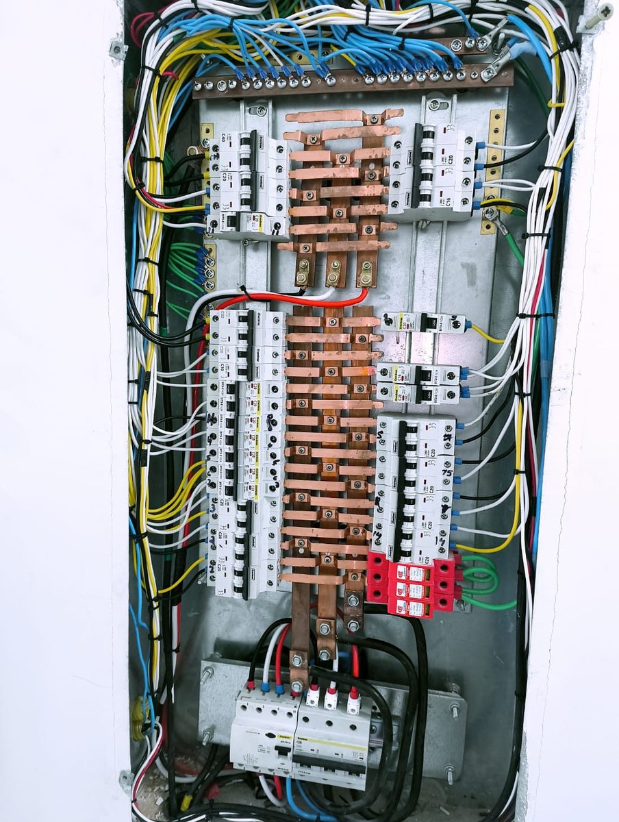 Quadro de distribuição reorganizado pela Pro Service